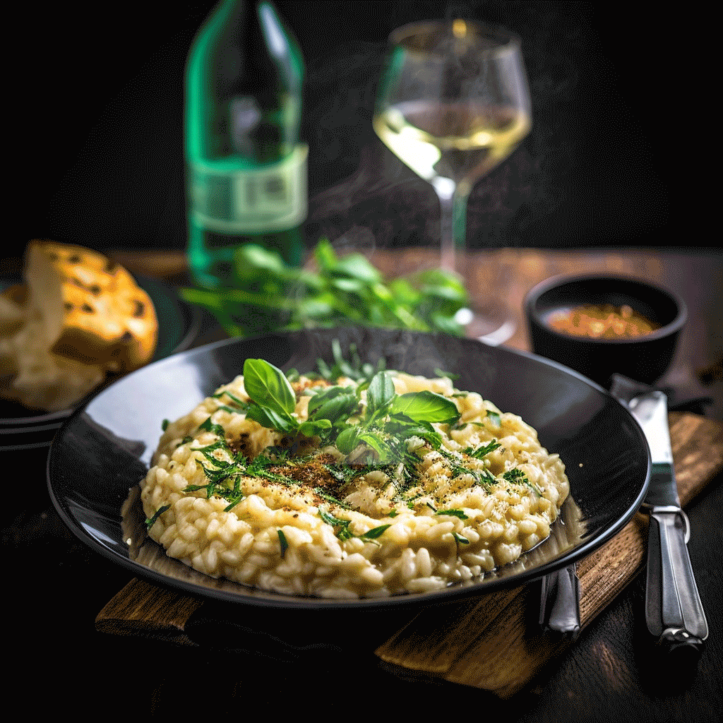 Risotto de Queso con Hierbas